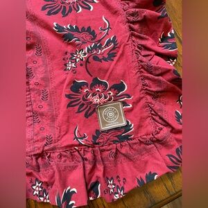 DOUBLE D RANCH home l Twin Duvet Western Red Ruffles